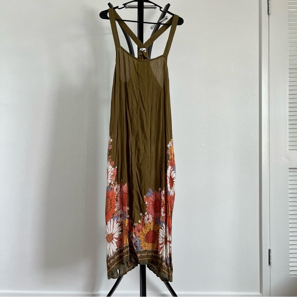 O'Neill Miranda Olive Floral Maxi Dress - Picture 1 of 7